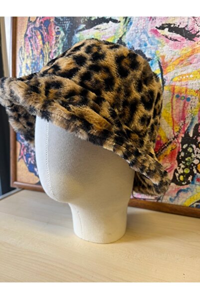 Evvoness Leopar Bucket Şapka
