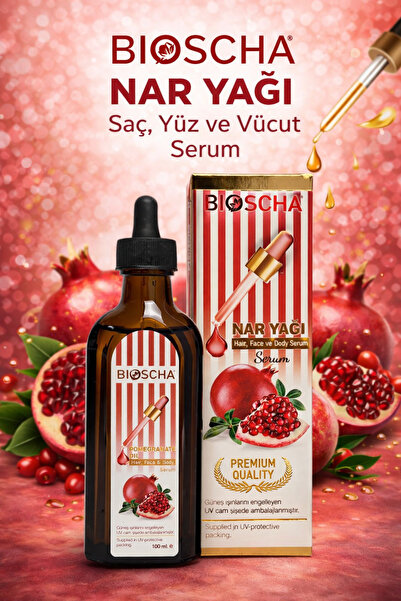 Bioscha saç yüz ve vücut Nar Yağı 100 m.l serum