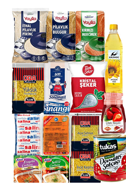 Yayla Lüks kumanya erzak kolisi Ramazan paketi 13 ürün 9 kg