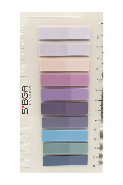 sibga tasarım Şeffaf Renkli Postit Post-it Post It. Kitap Ayracı Ayraç Postit Sticker Not Kağıdı 200 Yaprak