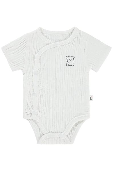 Civil Baby Badi cu imprimeu ursuleț de pluș, cu capse, pentru 1-18 luni - Ecr...