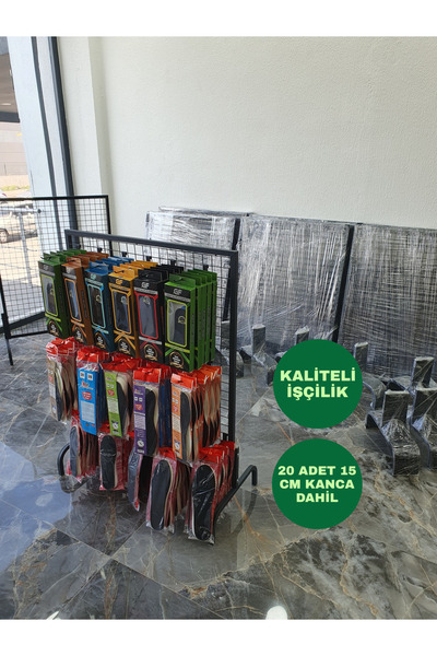 ASAFF TEL PANO AYAKLI 80X100 cm 4x4 Sık Telli 20 adet 15 cm Kanca Dahil