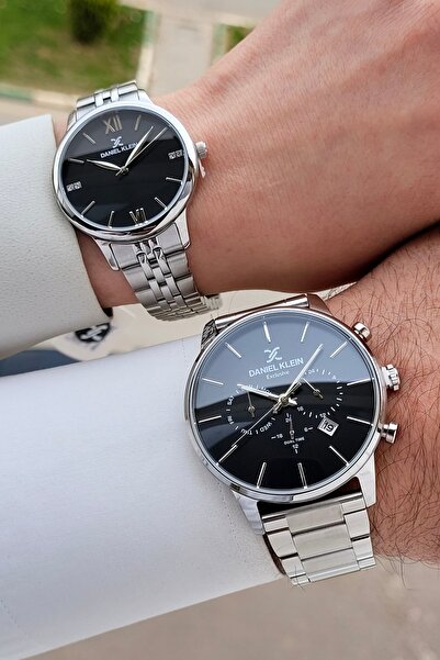 Daniel Klein Kadranı Siyah Kordonu Metalik Renk 2 Yıl Garantili Sevgili Çift ...
