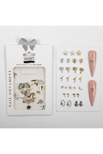 Wien Nail Master 30lu Deniz Tema Metal Tırnak Süsleme Charm Nail Art Charm Ta...