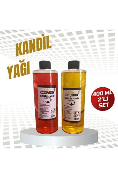 POINT CARE Kırmızı + Sarı Kandil Yağı Kokusuz Dumansız Iç Mekan Gaz Lambası Y...