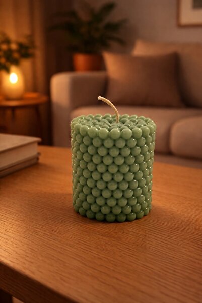 AY-TENLİ CANDLE Dekoratif Bubble Mum – Evinize Stil Katın