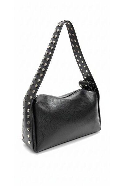 ÇANTAM GELSİN Women's Soft Leather Studded Detail Shoulder Bag