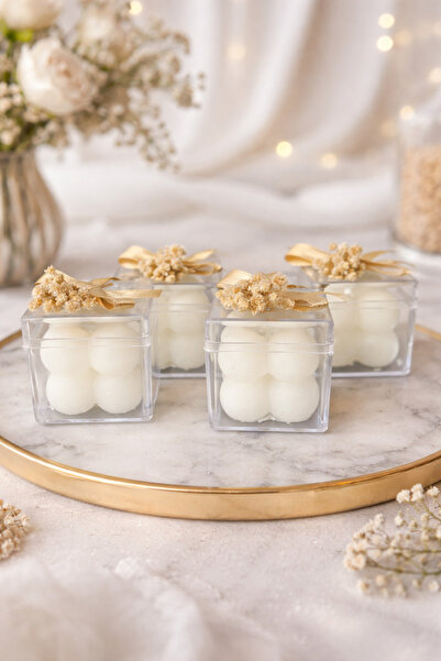 Genel Markalar Hediyelik Mumlar Çiçekli Buble Hediyelik Mum, Nikah Şekeri, Doğum, Sünnet, Düğün Nişan Söz 10 Adet