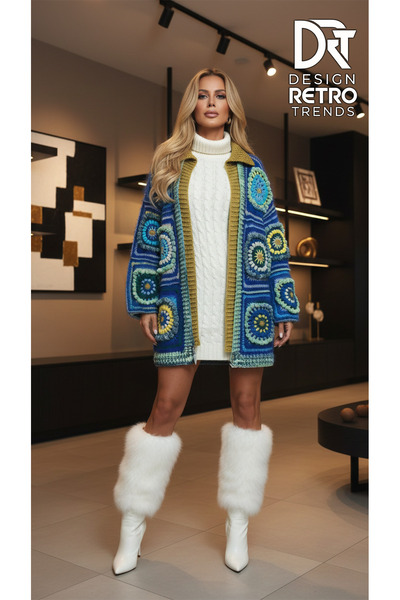 drt tasarım Luxury Mandala Winter Spring Cardigan