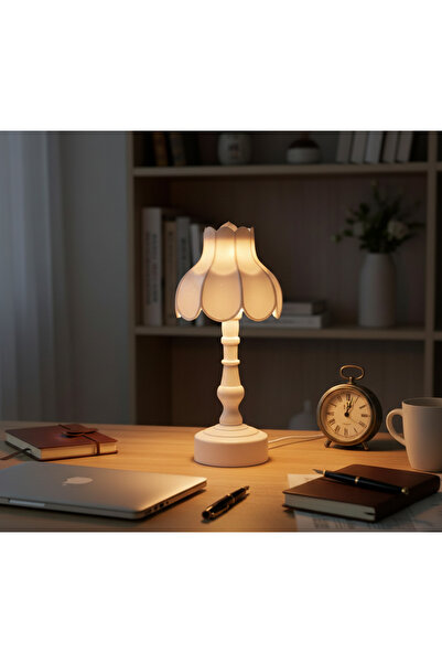 CYPRONE PERAKENDE Pilli Dekoratif Abajur Masa Lambası