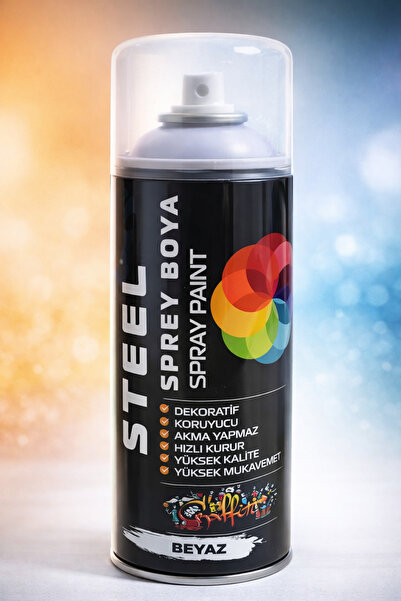 TBYSHOP Beyaz Renk Sprey Boya 400 ML Dekoratif Boya Graffiti Duvar Boyası Mob...