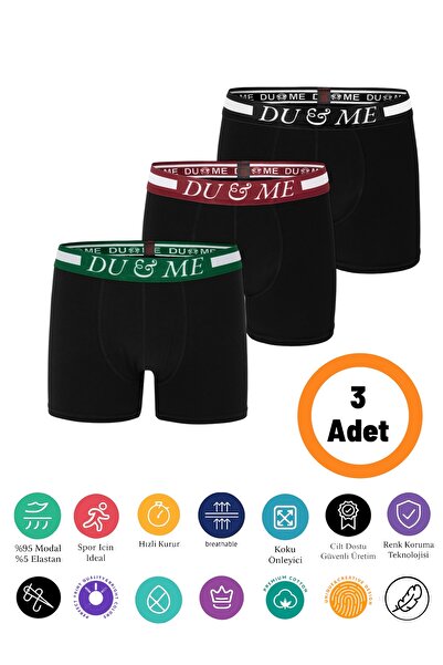 DU&ME Boxeri din bumbac pentru bărbați cu confort ridicat, eleganță și confor...