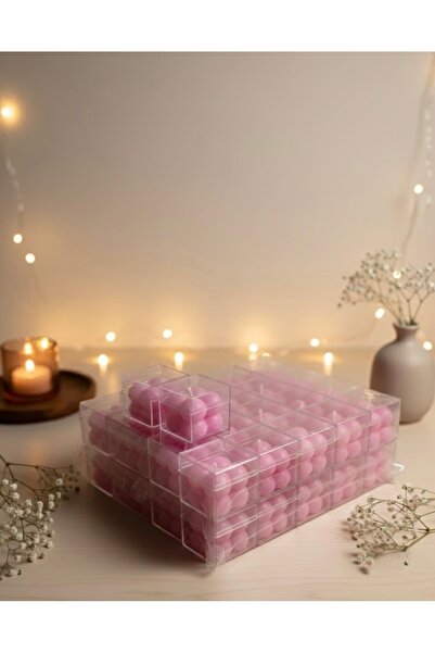 MUM 50 Adet Pembe Mika Kutulu Bubble Söz Nişan Düğün Baby Shower Doğum Günü O...