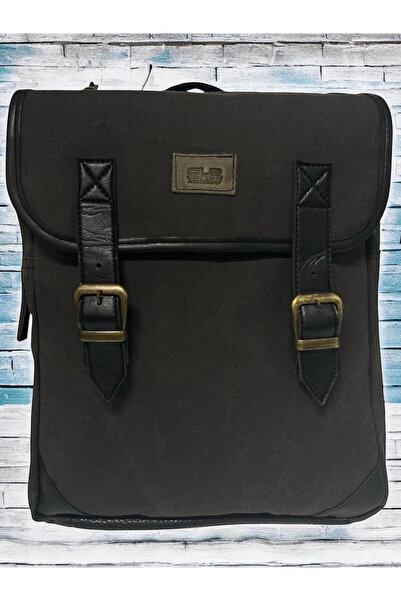 Old Cotton حقيبة ظهر قماشية كلاسيكية للجنسين - مقاومة للماء، مع حجرة كمبيوتر محمول، للسفر/المدرسة/السفر/التخييم 29x37 سم