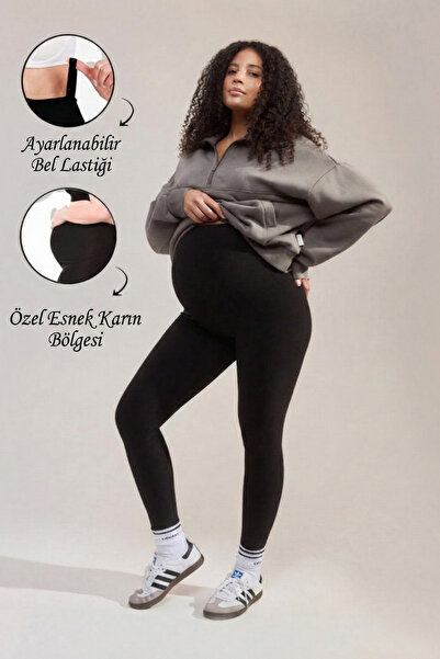 beyora Yüksek Bel Hamile Taytı Toparlayıcı Ayarlanabilir Bel