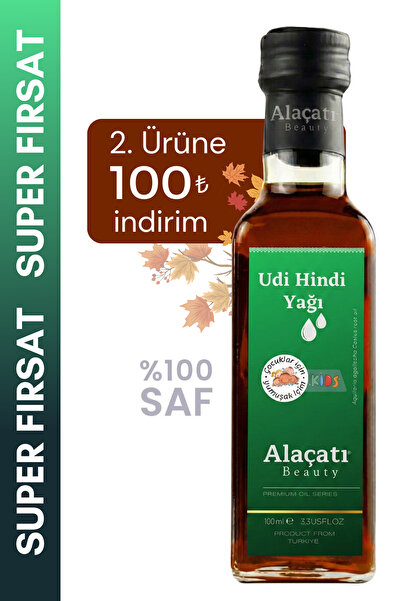 Alaçatı Beauty Yumuşak Içim Udi Hindi Yağı %100 Saf Ve Doğal Udim Kostus Yağı Costus Root Oil 100 ml