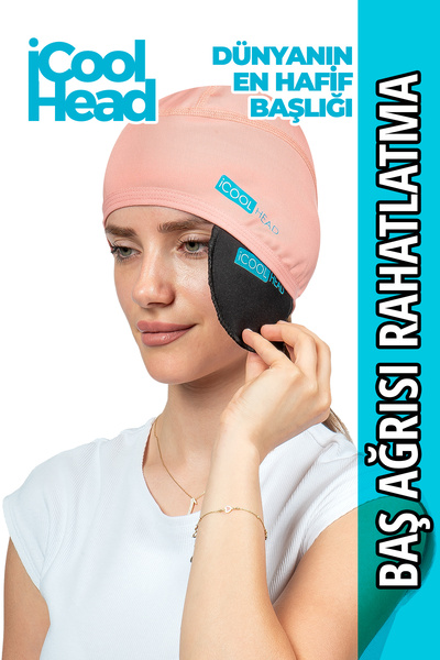 iCool Head Migren Ve Baş Ağrısı Giderici Başlık, Sıcak Ve Soğuk Kompres Şapka, Buz Paketi Bandaj (SOMON)