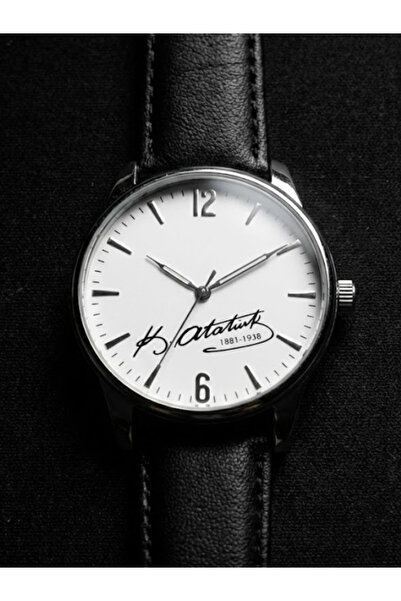 Leerybee ساعة يد رجالية من الجلد بتوقيع أتاتورك