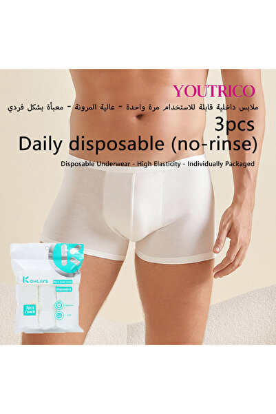 Youtrico 3Packs/set Men's travel briefs set, No need wash brief,disposable bo...