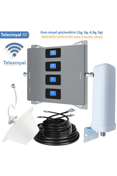 Telesinyal Telefon Sinyal Güçlendirici Ve Yükseltici (DÖRT BANT 2100 MHZ)
