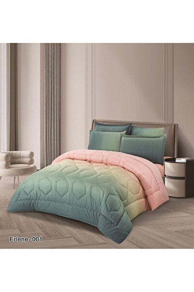 Red Rose مفرش نفرين ملكي من أجود أنواع الميكروفيبر الفخم مكون من 6 قطع مقاس 260*240 راحة وأناقة