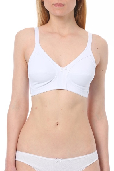 F.K Desteksiz Balensiz Toparlayıcı Beyaz Sütyen - 1955