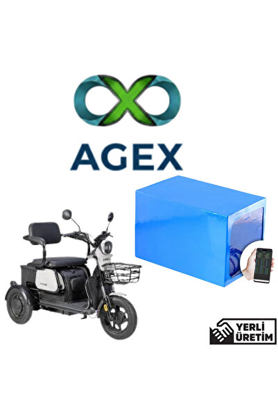 agex enerji Apec APM2 Moped 60 Volt 24 Ah LiFePO4 Batarya