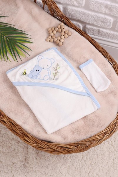 kidello Teddy Soft Girl Boy Baby Towel Cotton Newborn Eraser Bath Swaddle Towel