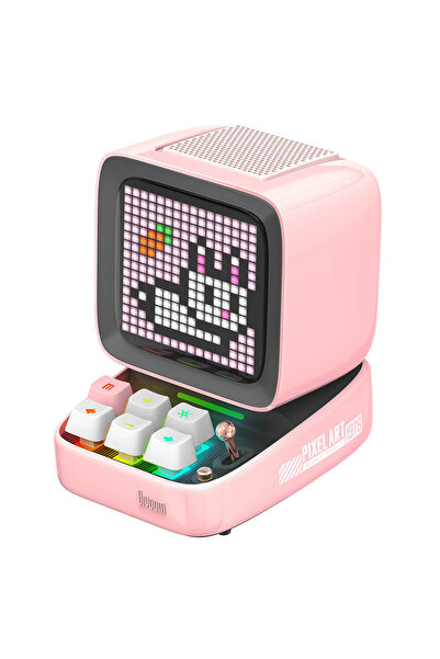 DIVOOM Ditoo Pro Piksel Ekranlı Pembe Bluetooth Hoparlör