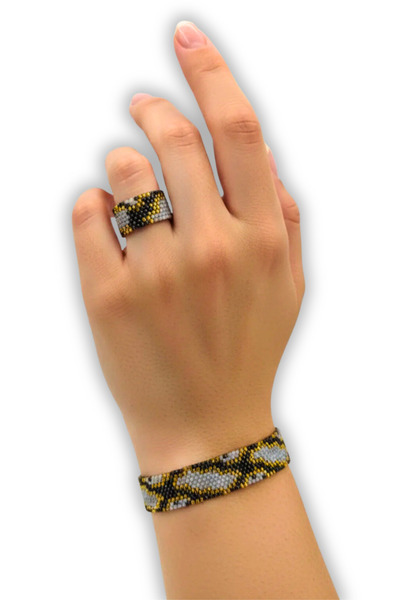 bijuterimarket نموذج سوار ميوكي من جلد الثعبان