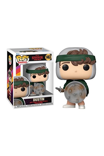 Funko Pop Stranger Things 4 Dustin Eddie with Demobat Bats in Battle Shield a...