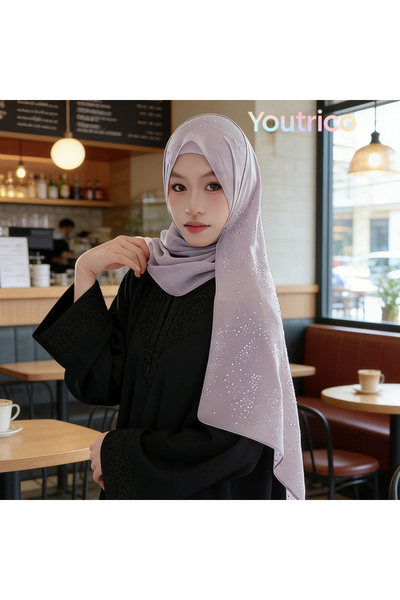 Youtrico وشاح نسائي، شالات وحجاب، مطبوعات أحجار الراين، مناسب لفساتين السهرة،...