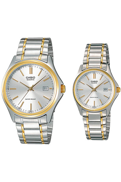 Casio Gold Gümüş Renk Sevgili Çift Iki Kol Saati