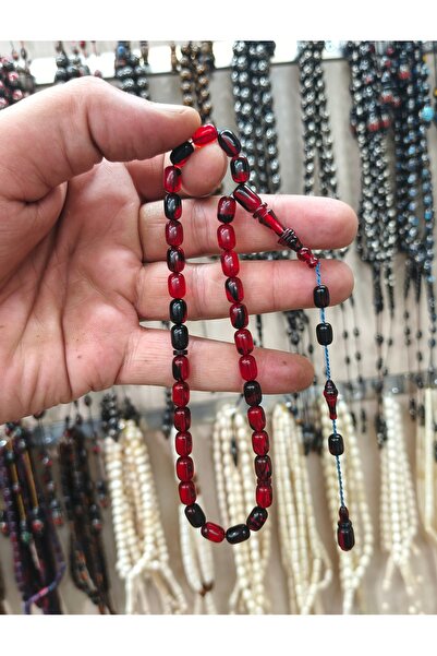 İnan Tesbih Night Red Gorgeous Color Ring Model (from Salih Usta) Fire Amber ...