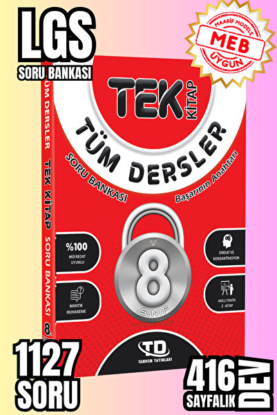 LGS 8. Sınıf Başarının Anahtarı Tüm Dersler Tek Kitap Soru Bankası