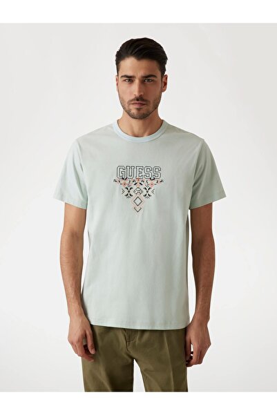Guess Ανδρικό T-Shirt Tria με κανονική εφαρμογή