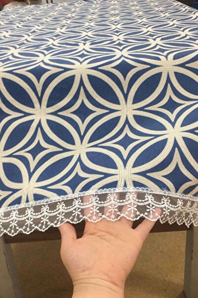 Rona Home مفرش طاولة دائري مزخرف بتصميم فاخر وأنيق مقاوم للماء ومقاوم للبقع وسهل التنظيف