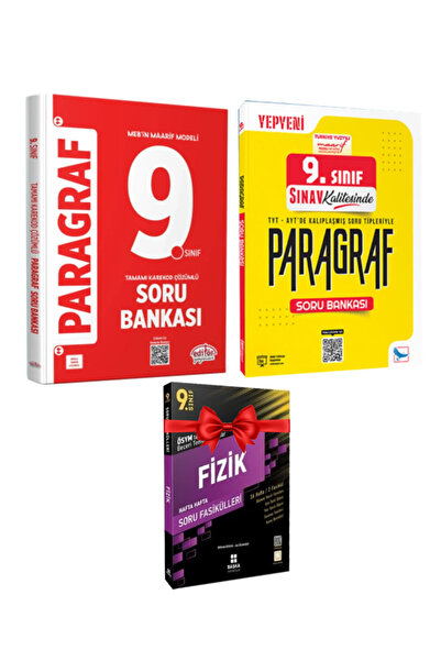 Editör Yayınevi 9. Sınıf Paragraf Soru Bankası+Sınav Yayınları Paragraf Soru ...