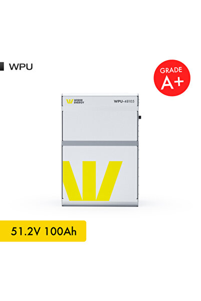 WERER ENERGY 48V 100Ah LiFePO4 5.4kw WPU Series Bluetooth'lu Lityum Demir Fos...
