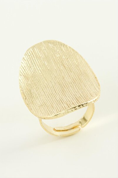 ZERO LAND MTXDPN خاتم معدني بيضاوي (135748) - لون فضي