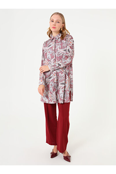 Refka Τουνίκ με μοτίβο σάλι με φαρδιά κοπή - Πούδρα -