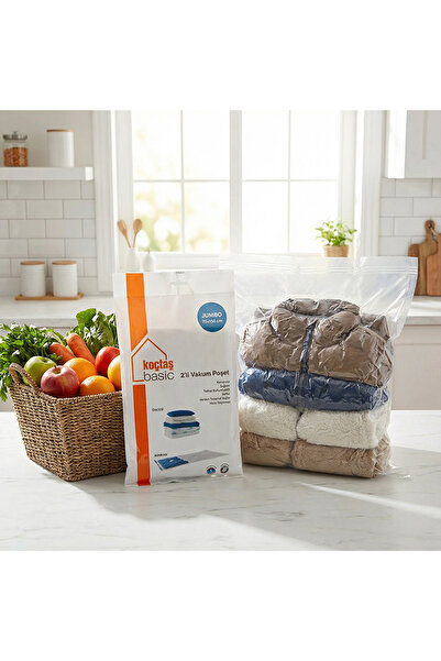 Koçtaş Basic 2'li Vakum Poşet Jumbo