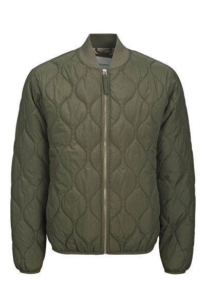 Jack & Jones Jack&Jones 12258385 JJKODA LINER JACKET Jachetă bomber pentru bărbați, verde kaki