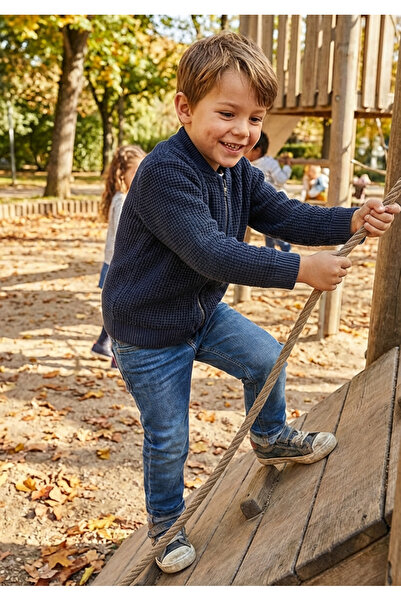 MAYORAL Cardigan tricotat pentru băiat bleumarin 4385