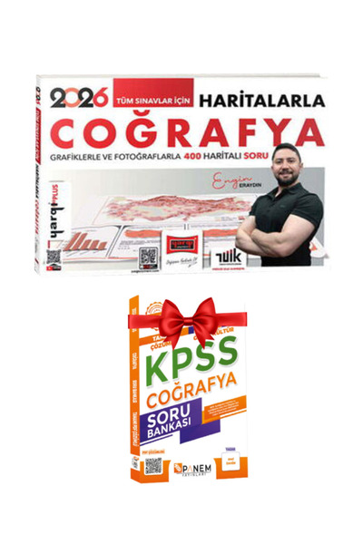 Yargı Yayınları Engin Eraydın | 2026 Tüm Sınavlar İçin Haritalarla Coğrafya+C...
