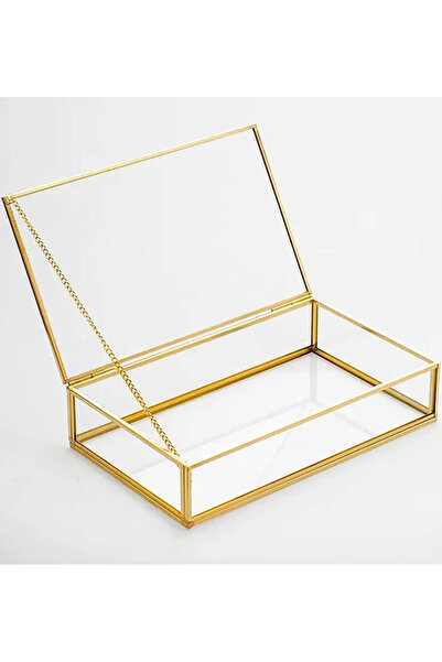 Liz Cam Kutu Çikolata Kutusu Gold