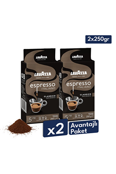 LavAzza Espresso Classico Italiano Filtre Kahve (250gr) x2