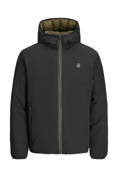 Jack & Jones Jack&Jones 12259367 JPRBLUBROOK REVERSIBLE Erkek Çift Taraflı Spor Mont Siyah