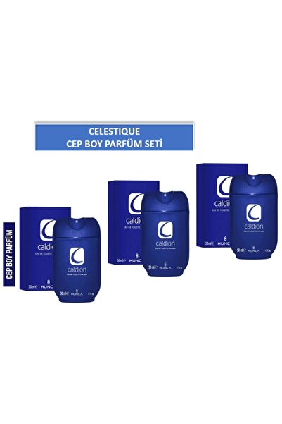 CELESTIQUE ORJİNAL Cep Boy Parfüm Eau For Men 50ml x3 Adet