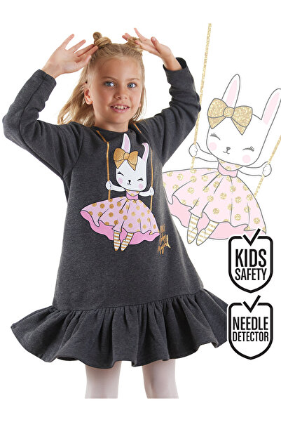 Denokids فستان أرنب لامع للفتيات